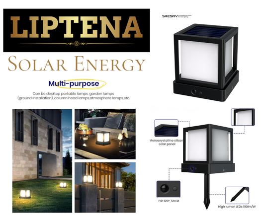 Multipurpose LED solar lamp