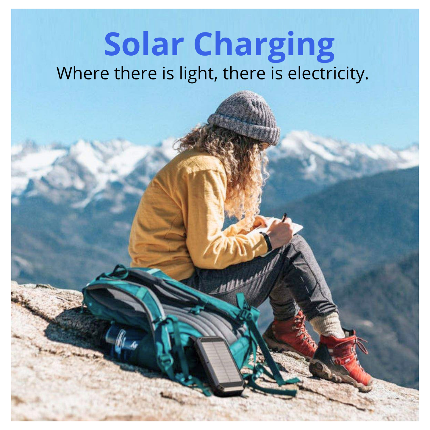 Solar USB Power Bank 20000mAh
