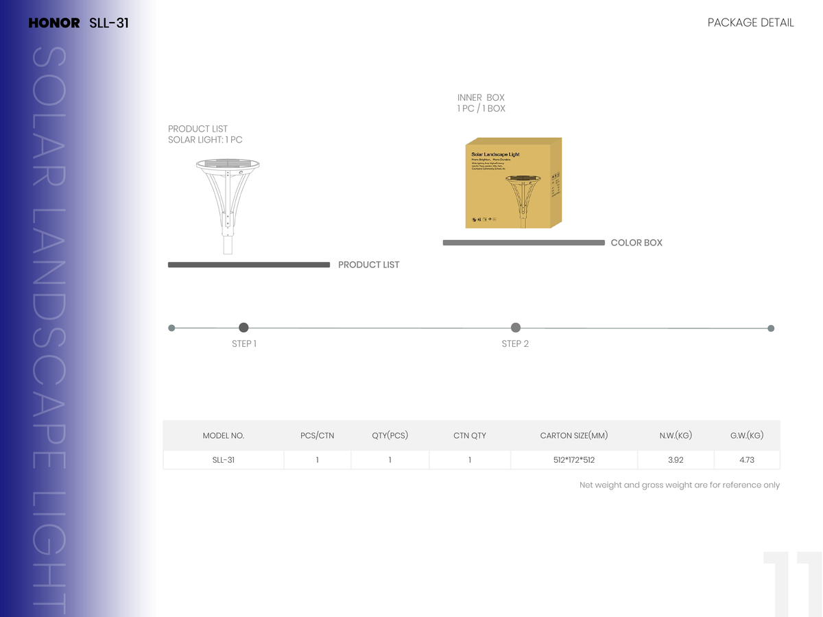 Landscape solar streetlamp