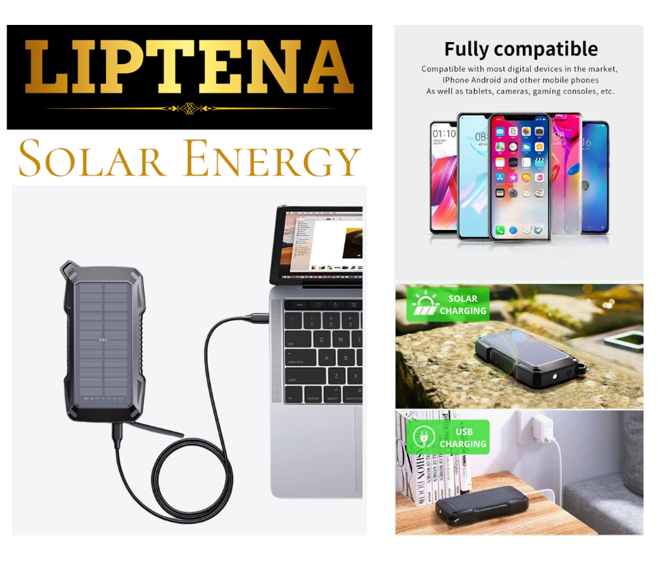 Solar USB Power Bank 50000mAh