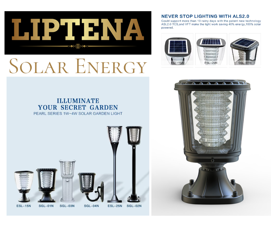 Lampe solaire LED pour poteau de jardin