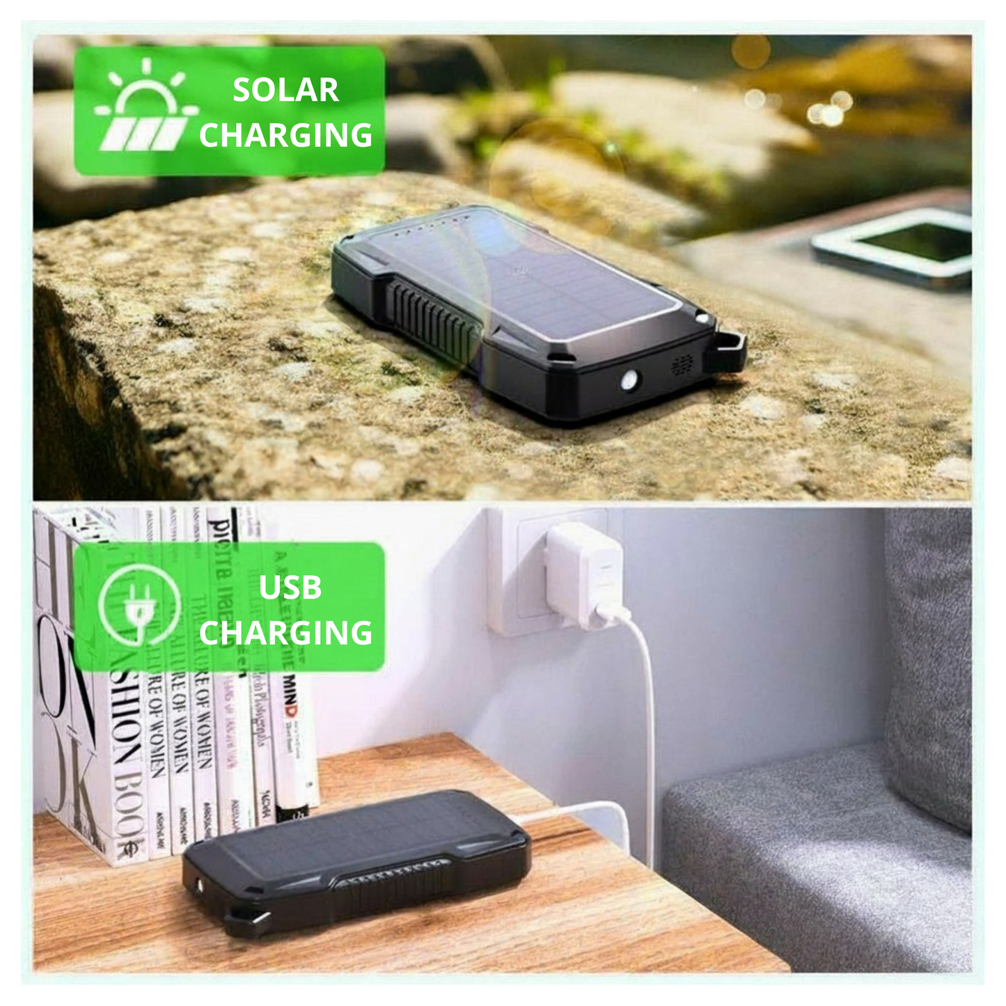 Solar USB Power Bank 50000mAh