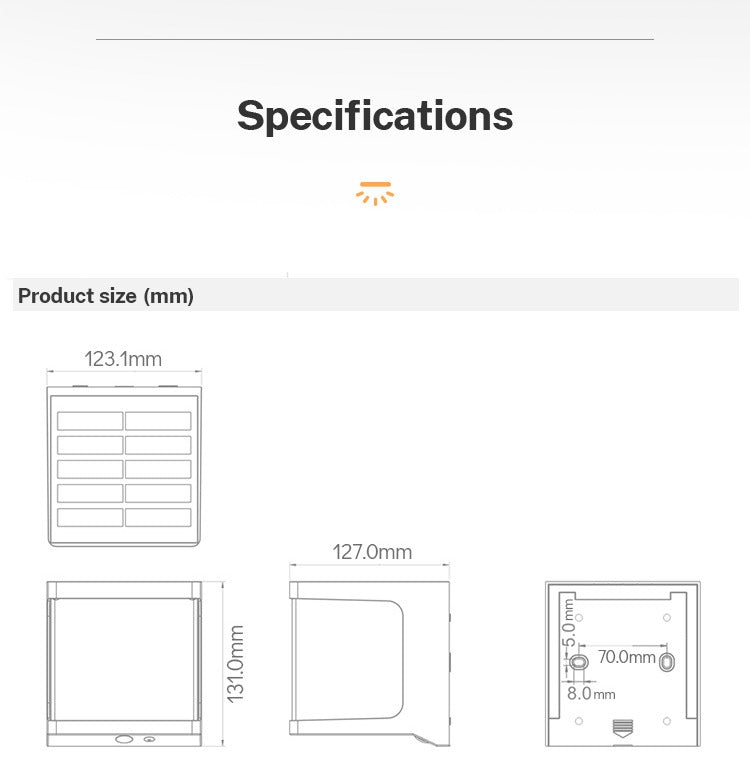 Outdoor Solar Wall Light