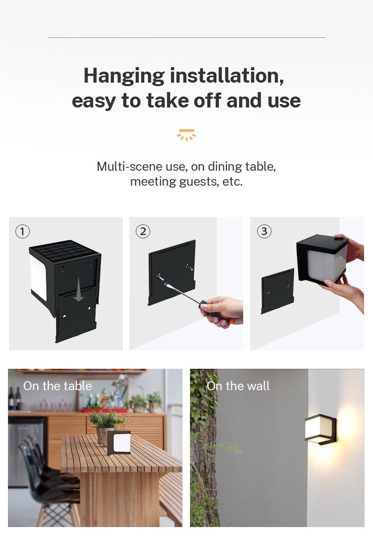 Outdoor Solar Wall Light