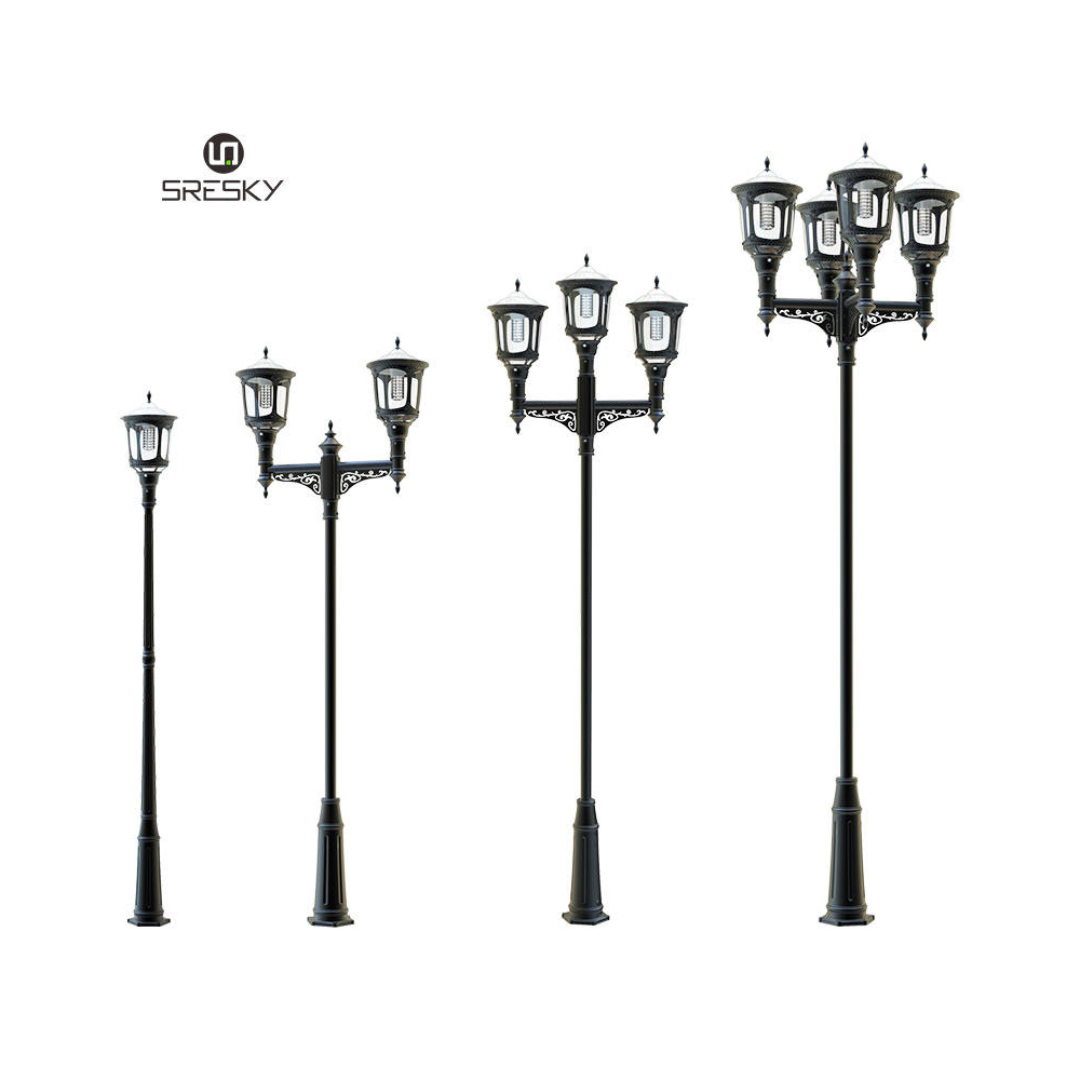 Lampadaire solaire paysager